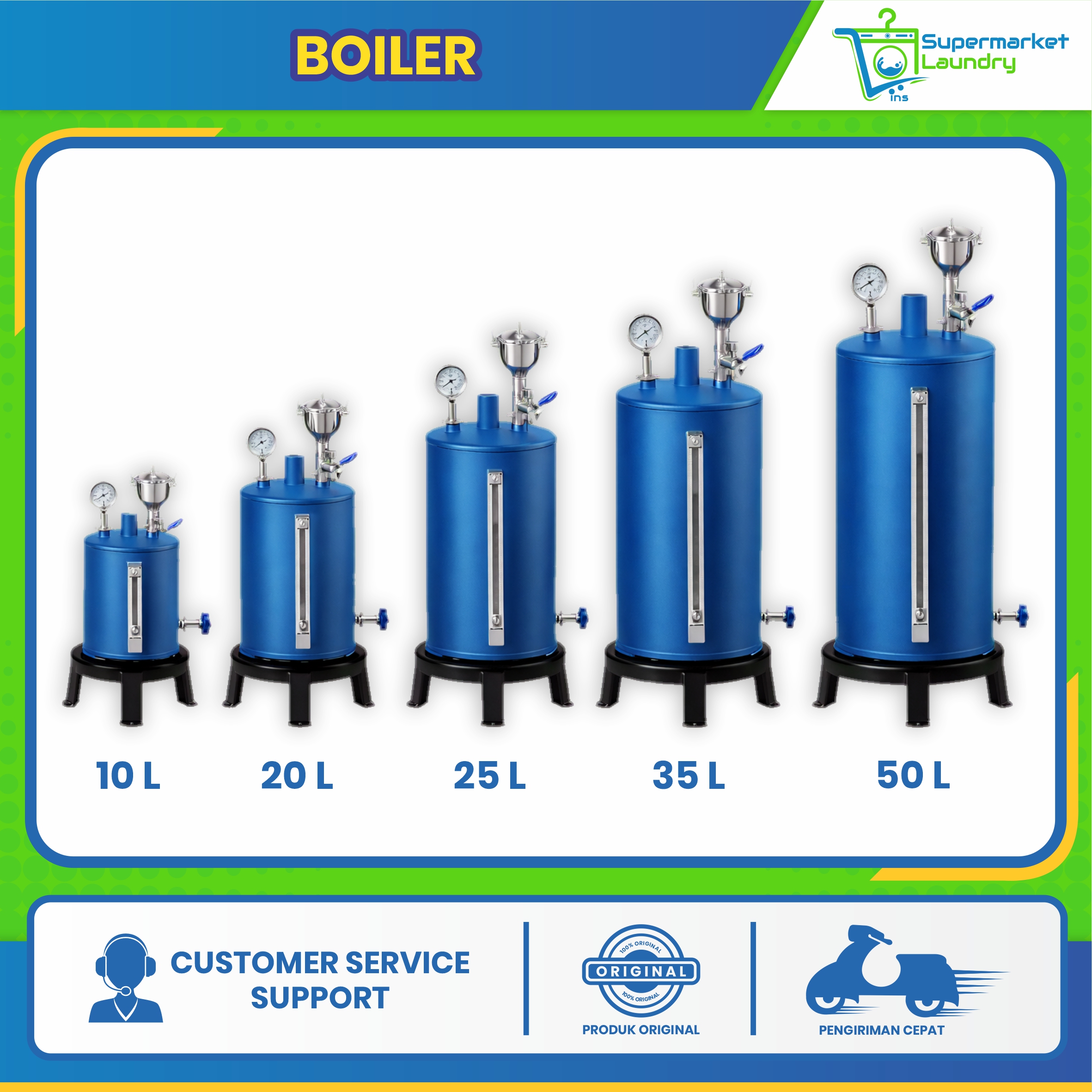 Boiler Setrika Uap Laundry
