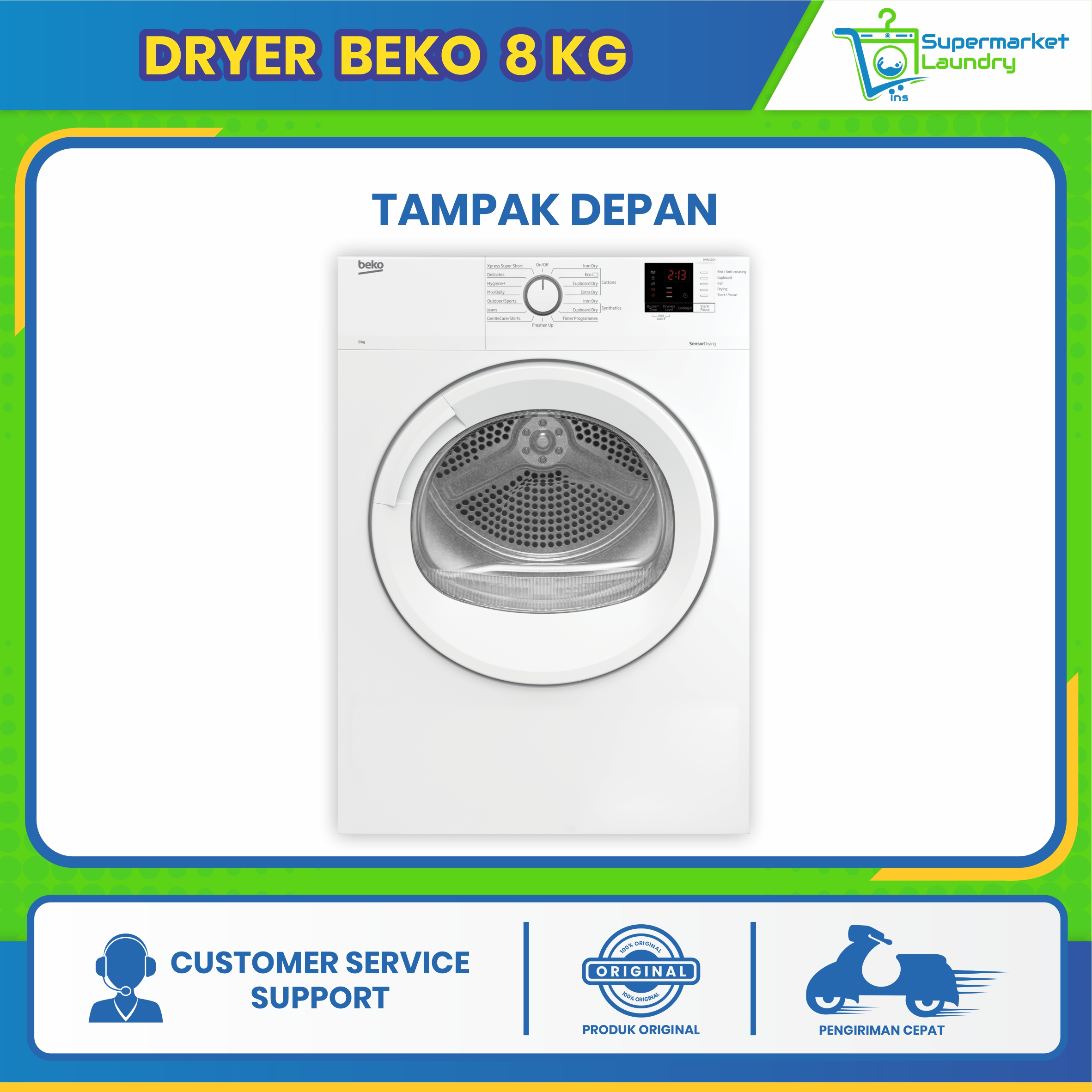 Mesin Pengering Beko 8 Kg