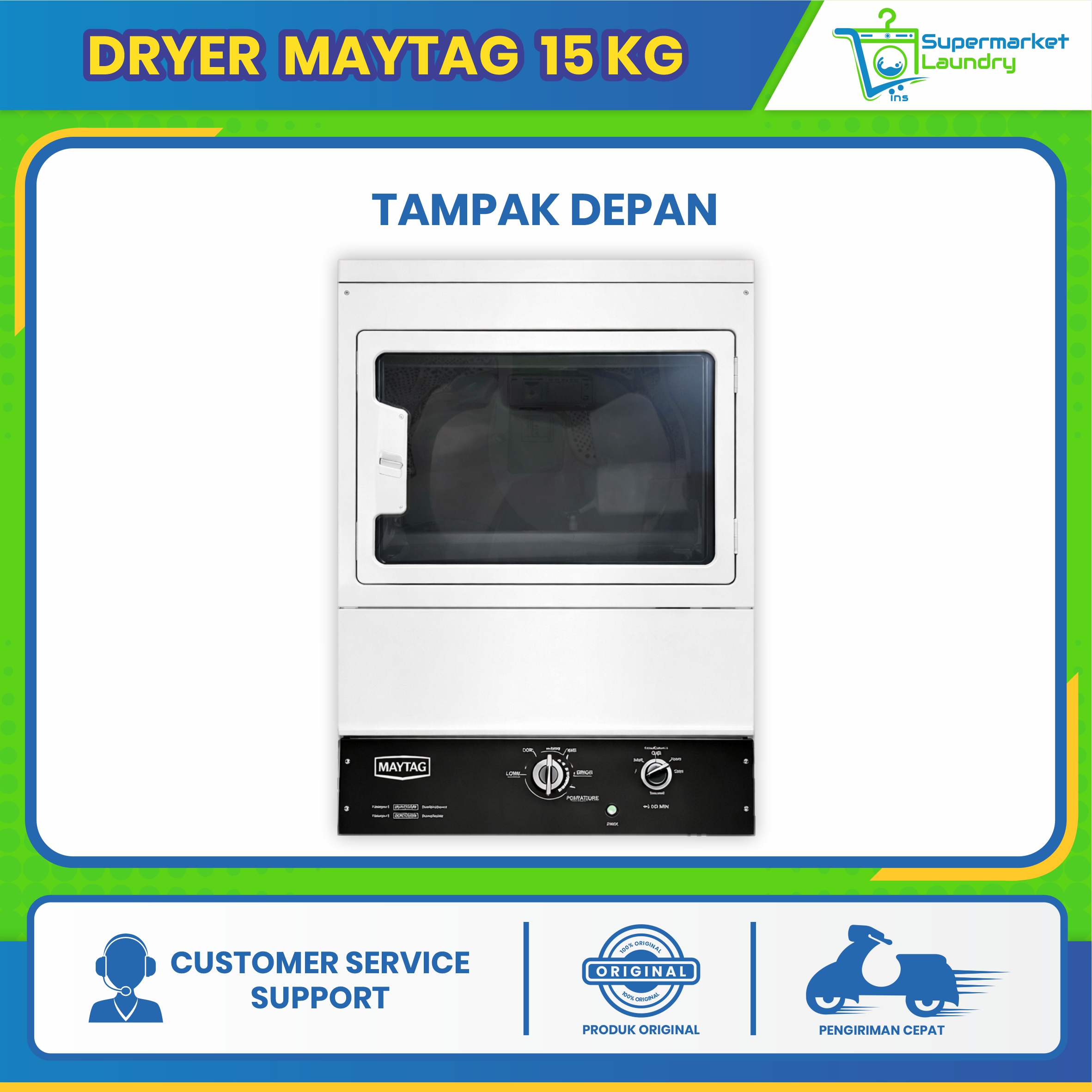 Mesin Pengering Maytag 15 Kg