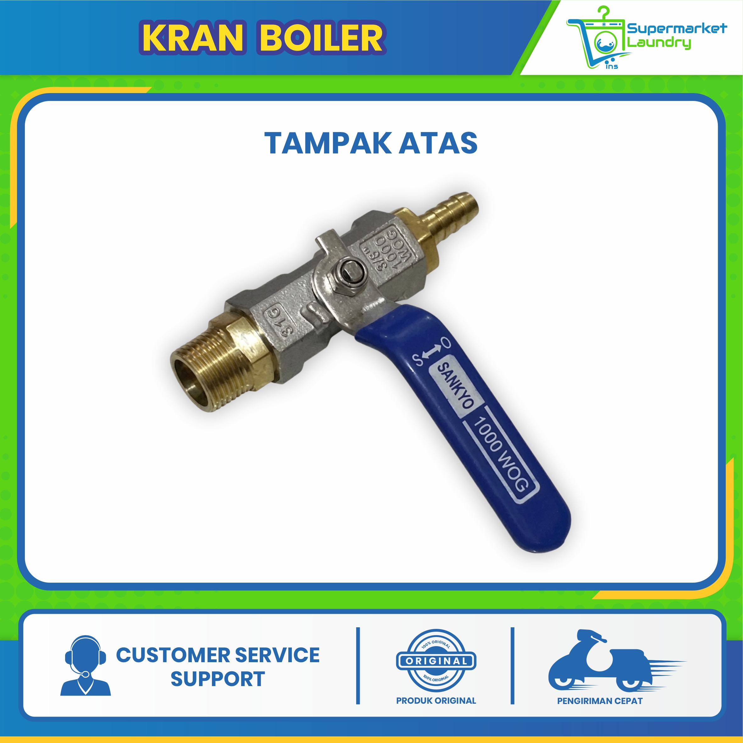 Kran Boiler Setrika Uap