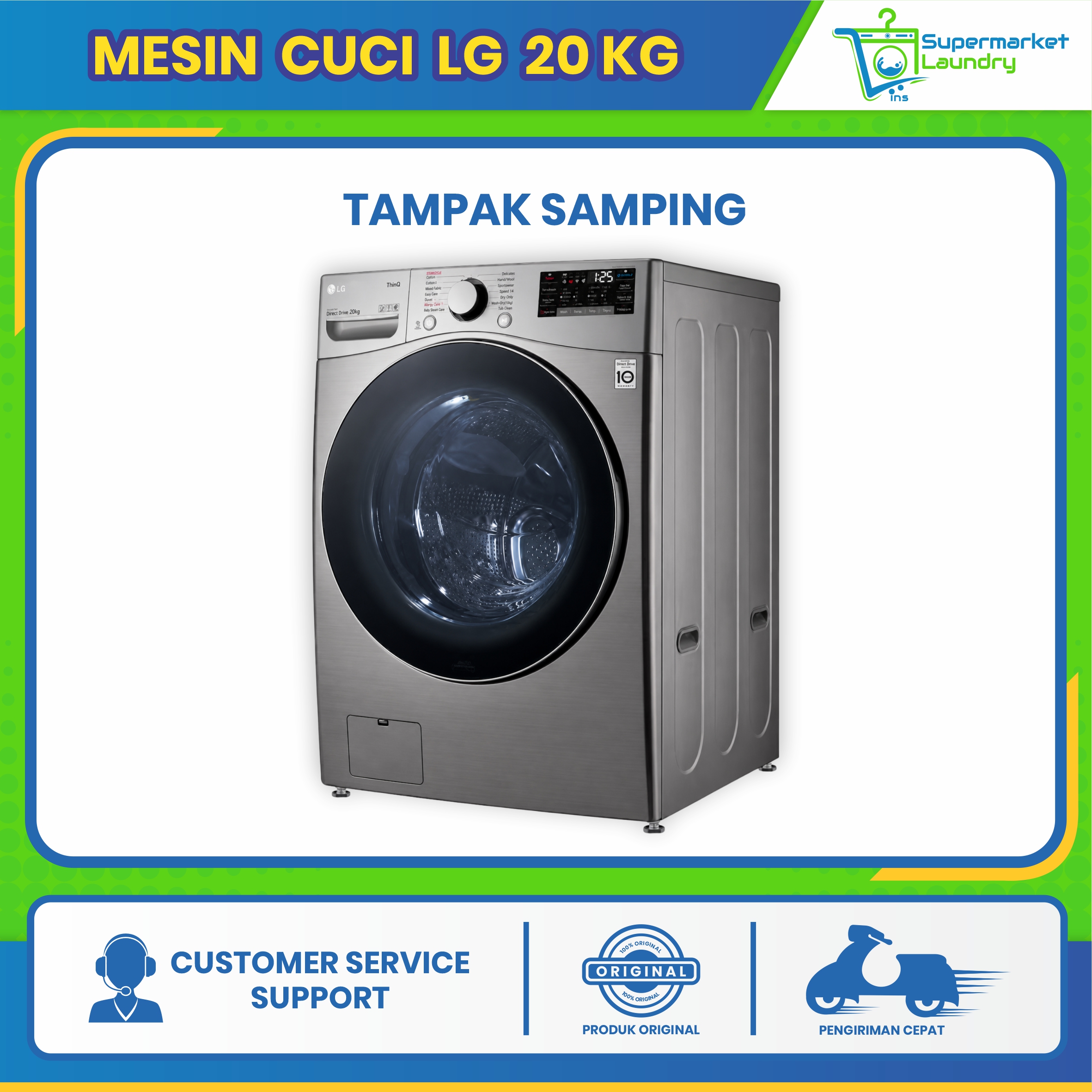 Mesin Cuci LG 20 Kg - Image 2