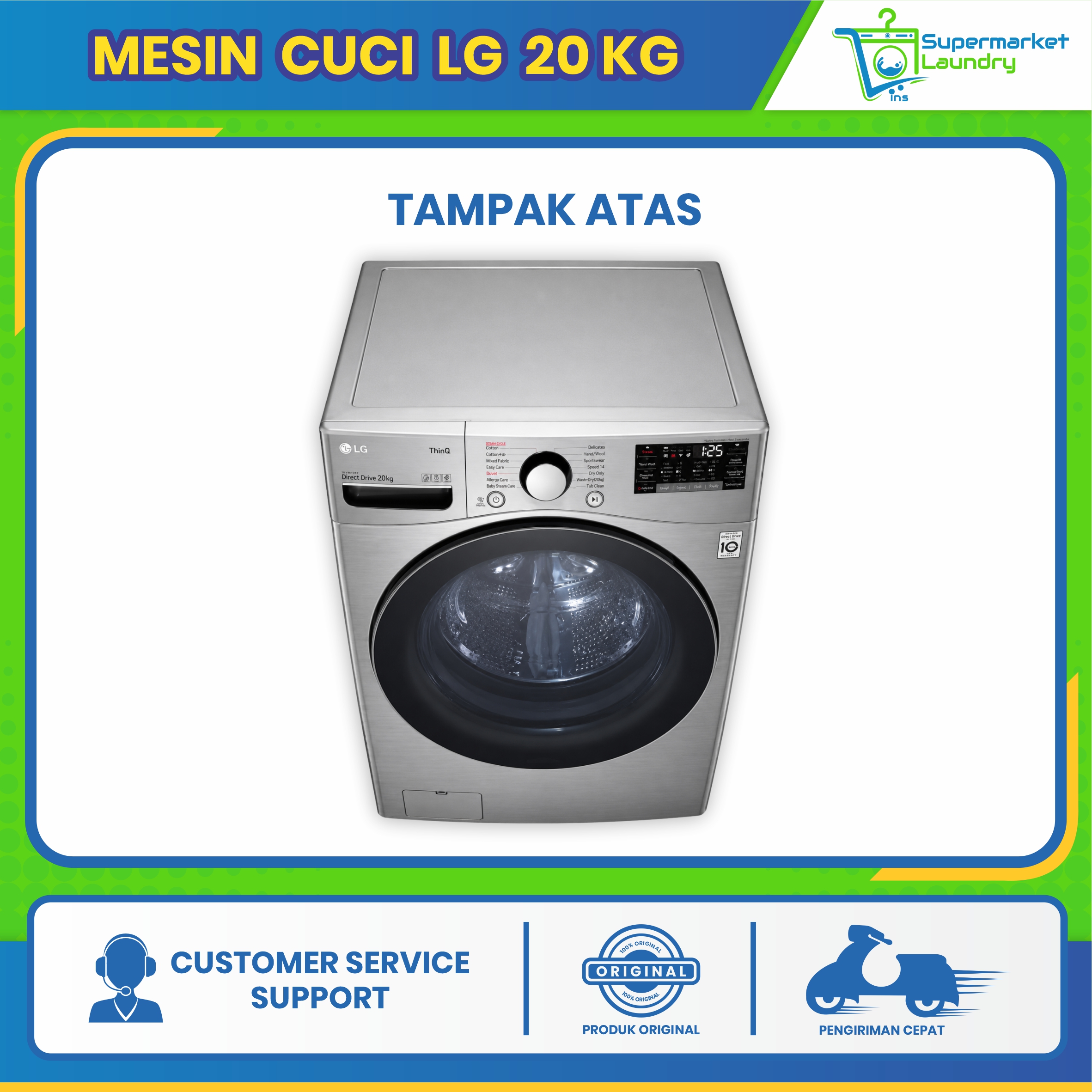 Mesin Cuci LG 20 Kg - Image 4