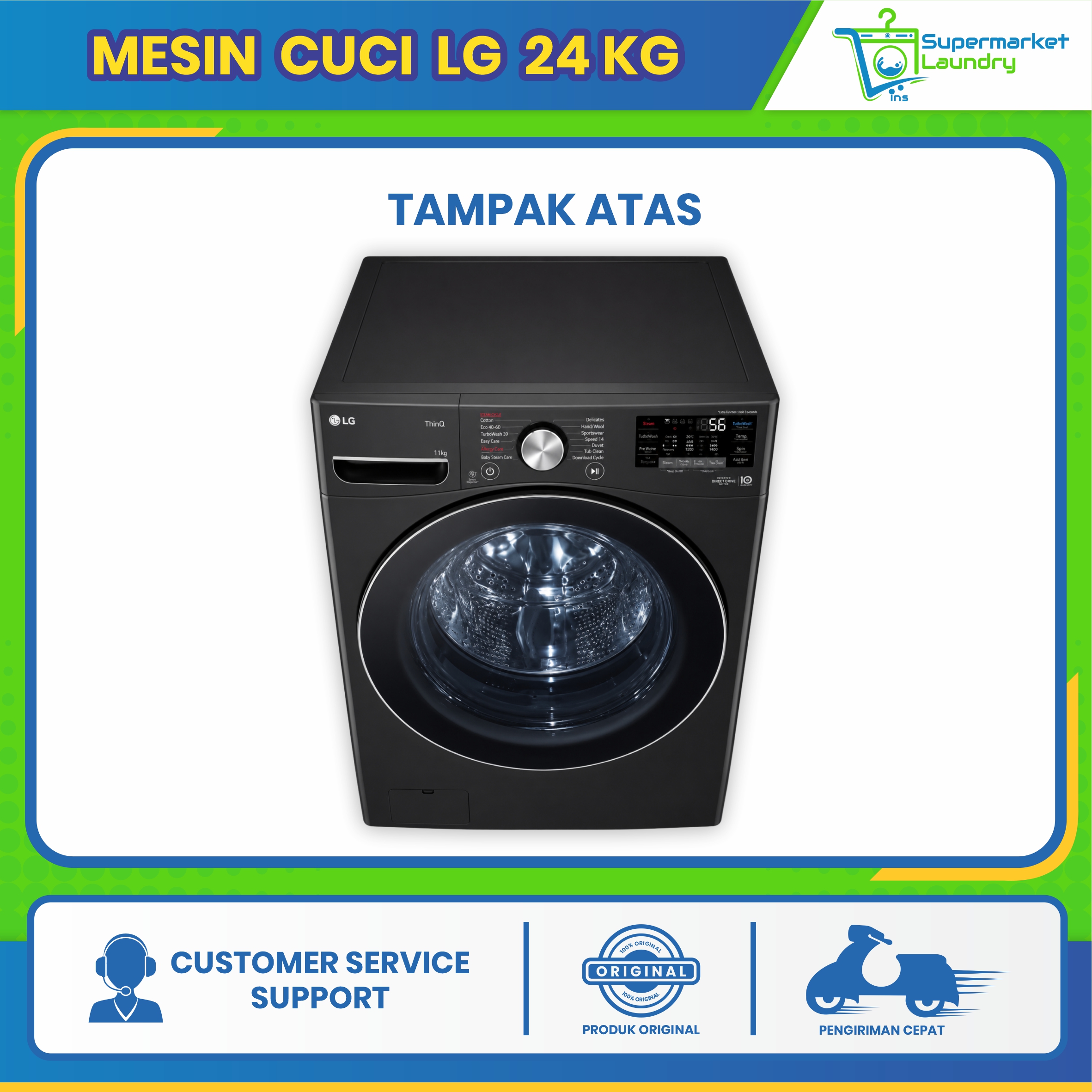 Mesin Cuci LG 24 Kg - Image 3