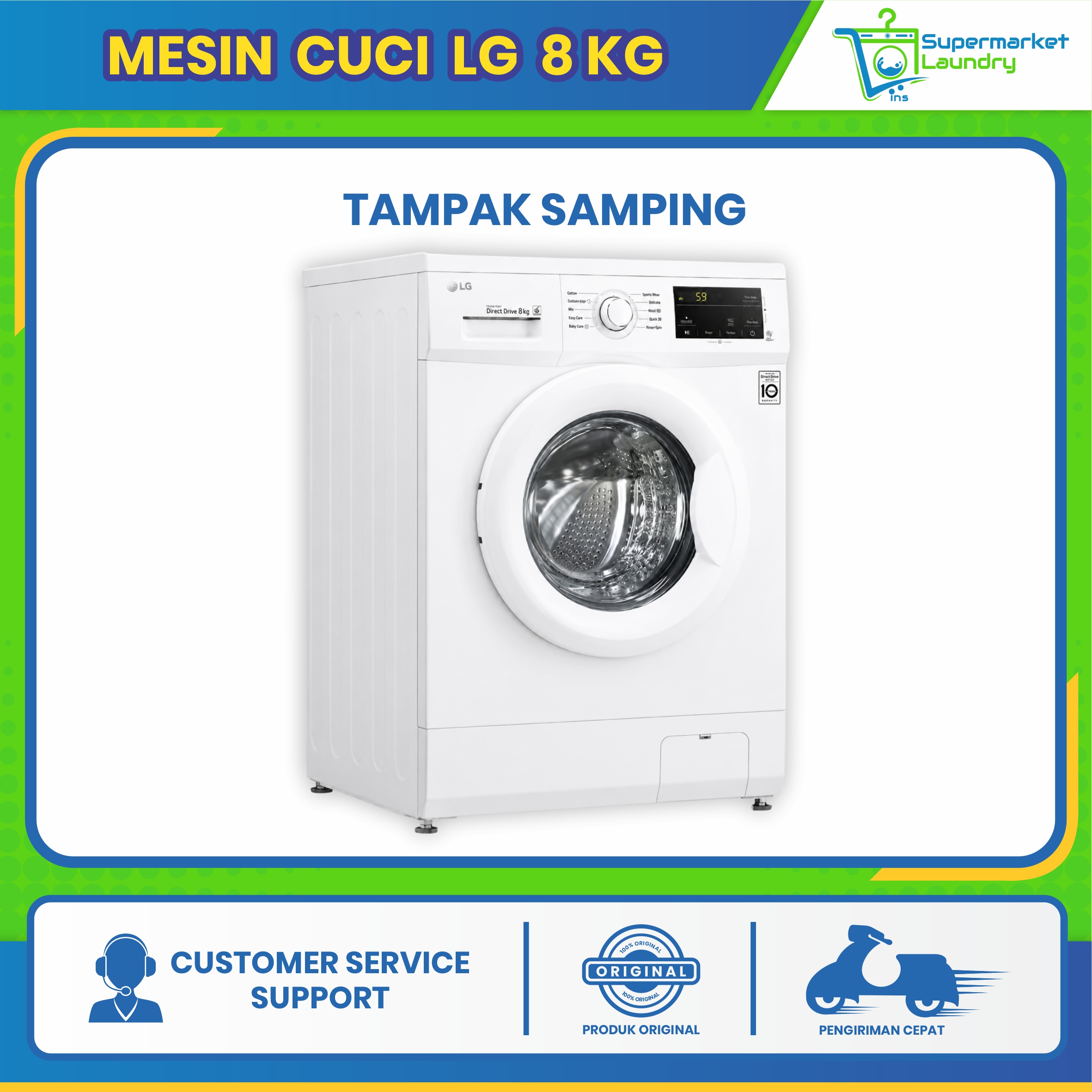 Mesin Cuci LG 8 Kg - Image 2