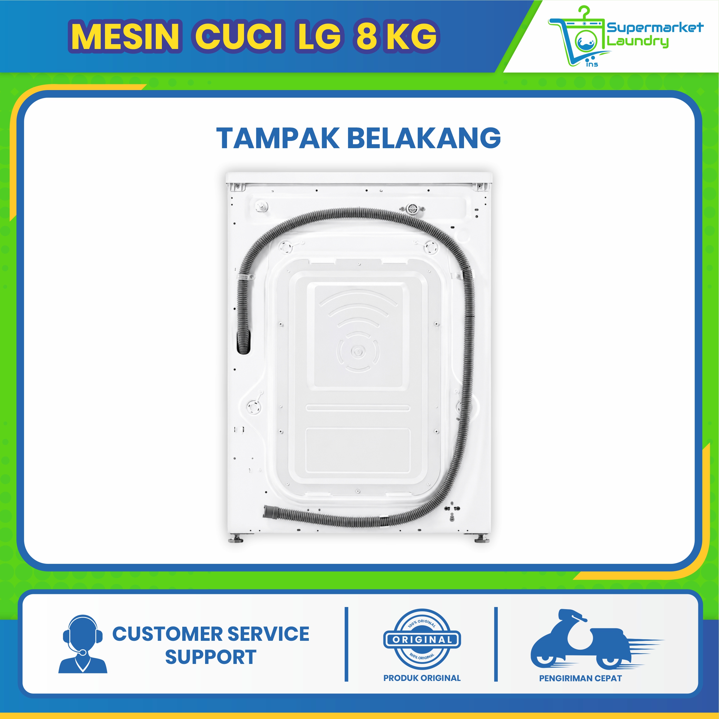 Mesin Cuci LG 8 Kg - Image 3